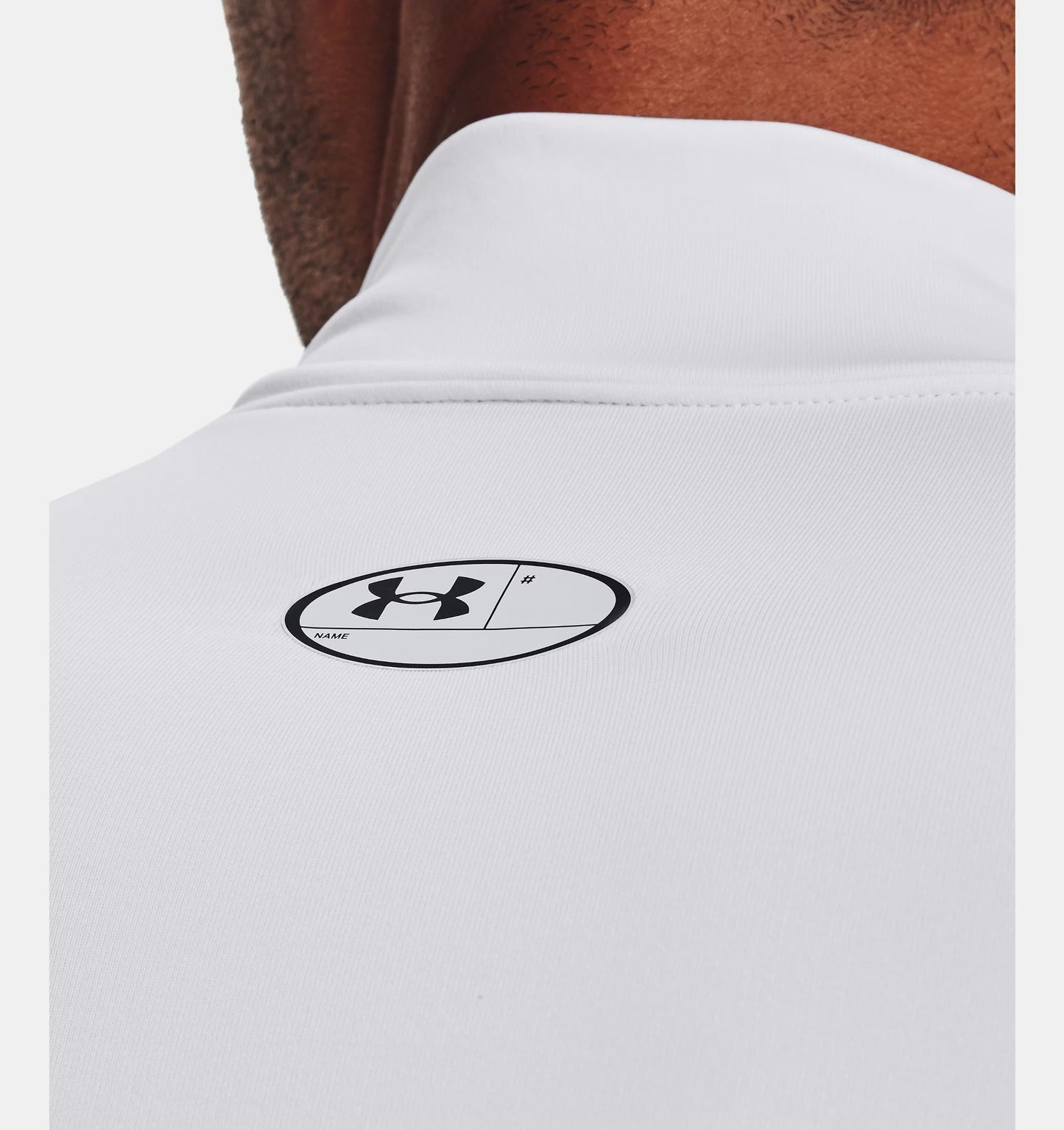Haut De Compression À Col Montant Under Armour Coldgear - Blanc