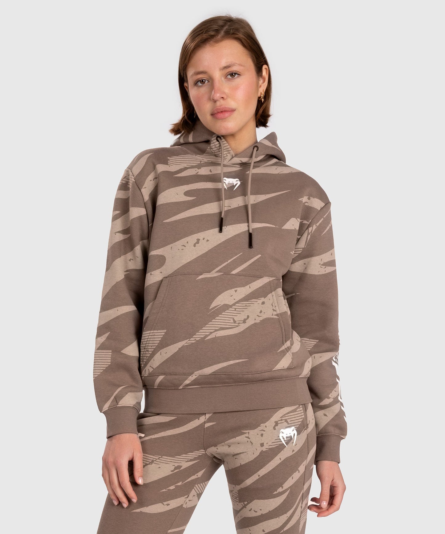 Women's Hooded Sweatshirt UFC Adrenaline by Venum Fight Week - Desert Camo