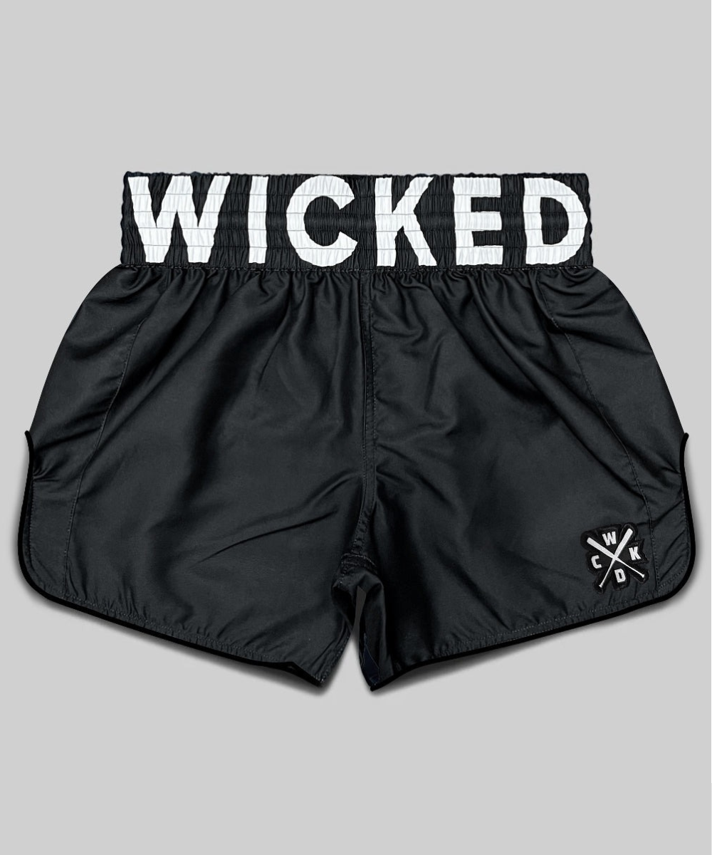 Wicked One Belt Pantalones de Muay Thai - Negro