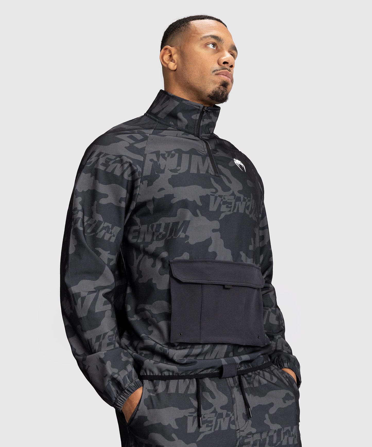Venum Trooper Herren Trainingsjacke - Schwarz/Dunkelkohle