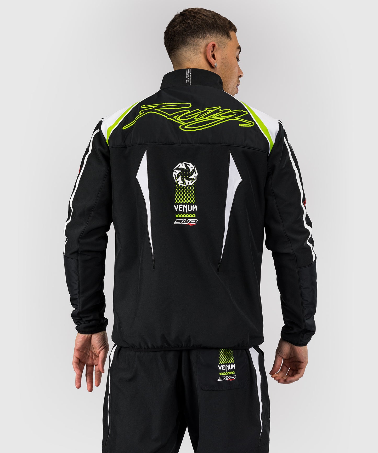 Venum x Bud Racing Men's Jacket - Black/White/Lime Green
