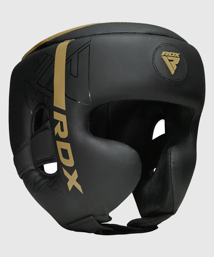 CASQUE DE BOXE F6 KARA RDX - NOIR/OR