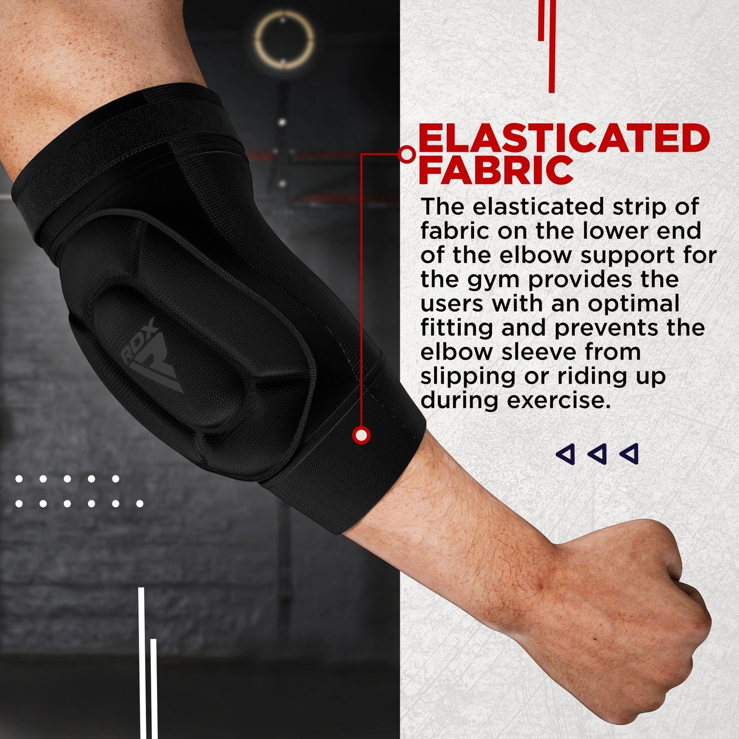 Rdx Foam Elbow Pads - Black/Black