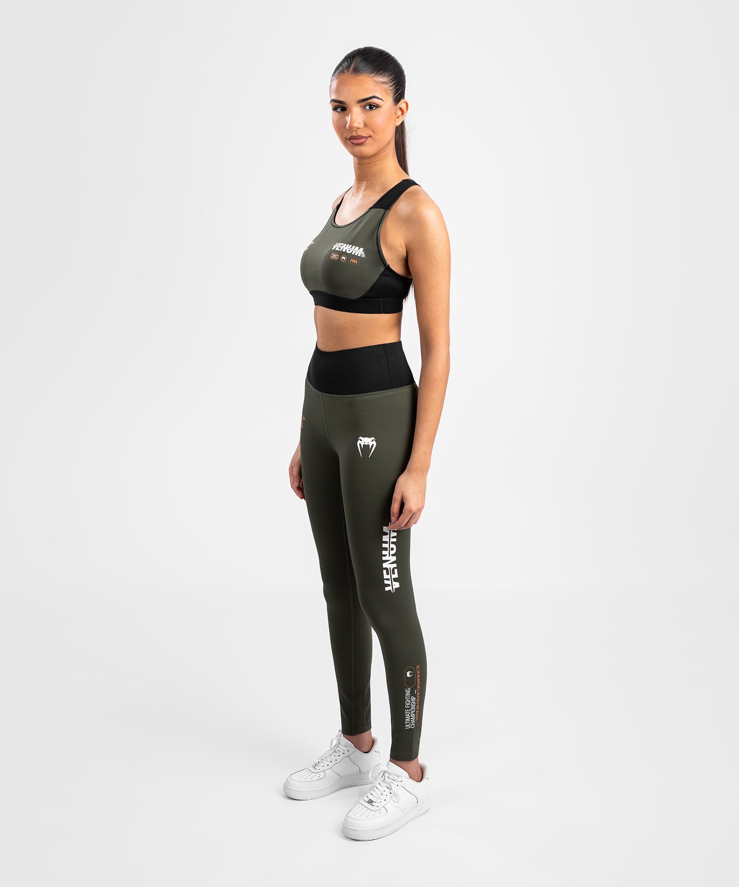 Legging de Performance pour Femmes UFC Adrenaline by Venum Fight Week - Kaki/Bronze