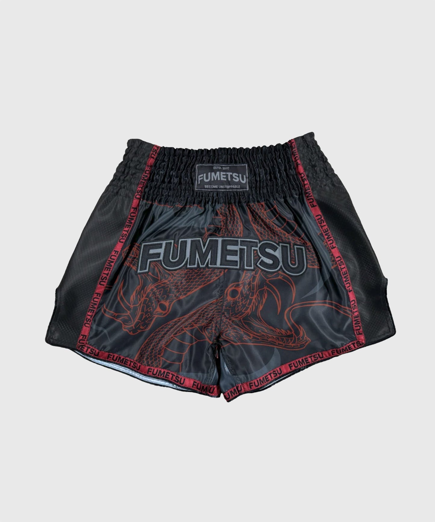 Fumetsu Anaconda Pantalones de Muay Thai - Rojo/Negro