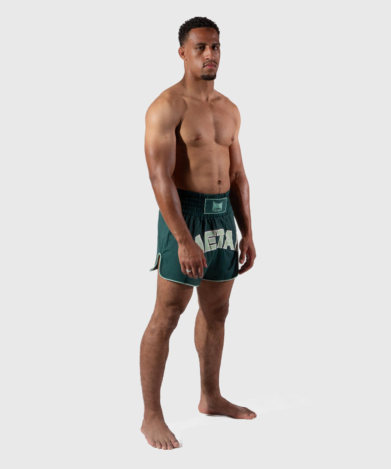 Metal Boxe One Deep Waters Pantalones de Muay Thai - Verde