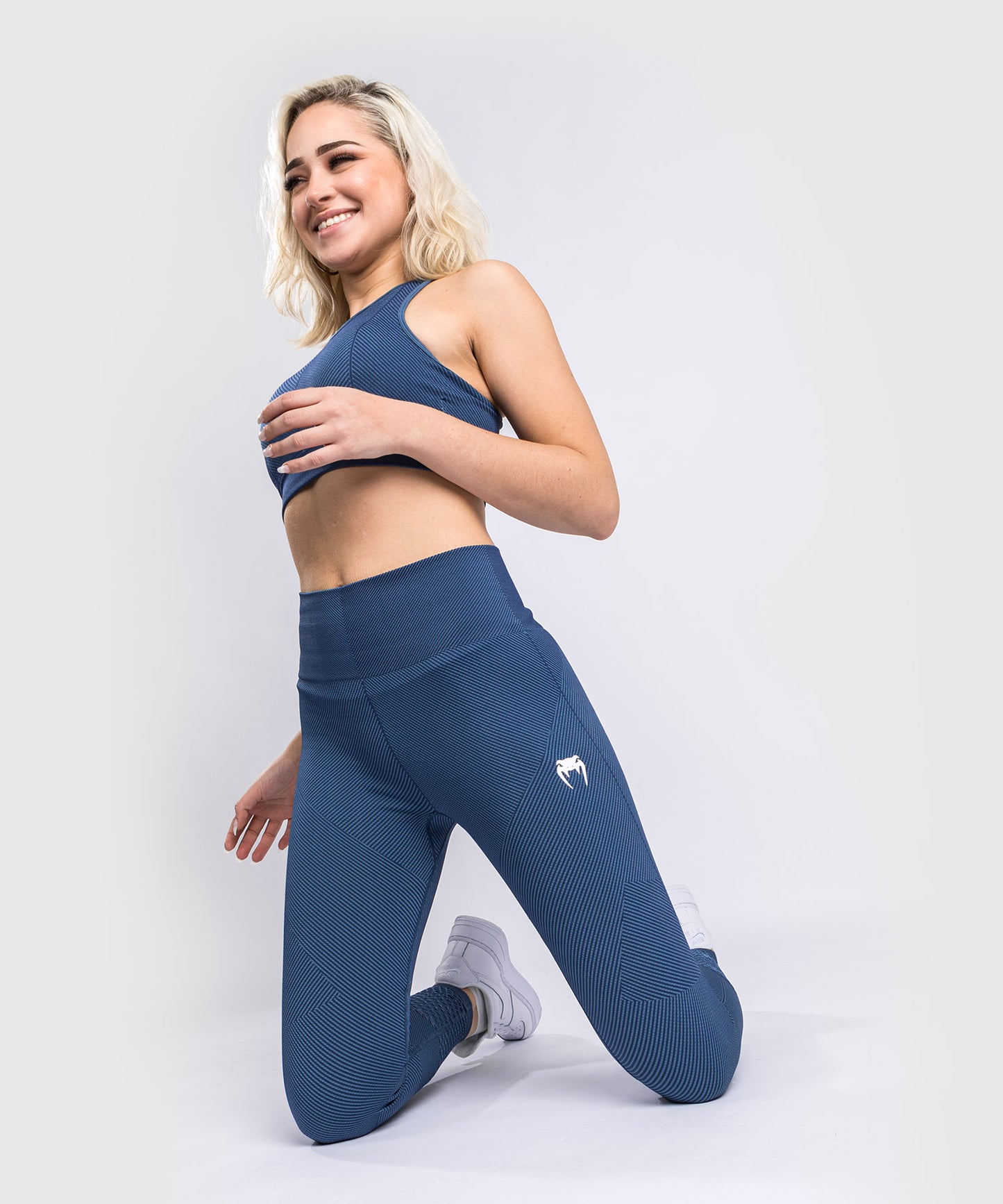 Leggings Venum Sparring Seamless 7/8 - Bleu Canard
