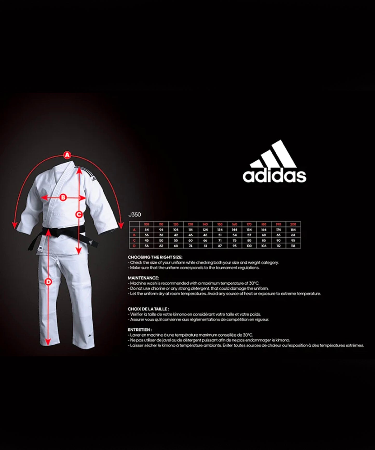 Judo-Anzug für Kinder Adidas J350 Club
