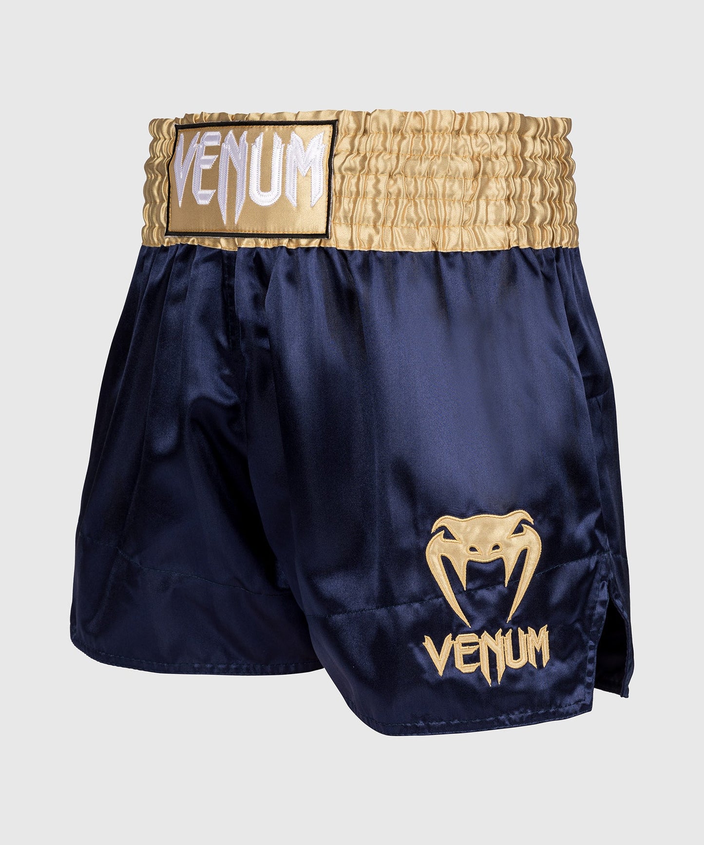 Short de Muay Thai Venum Classic - Bleu marine/Or