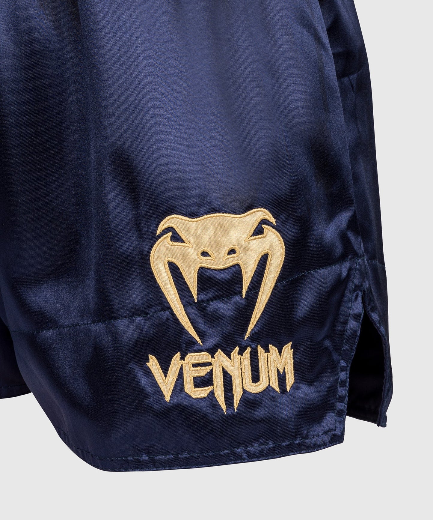 Short de Muay Thai Venum Classic - Bleu marine/Or