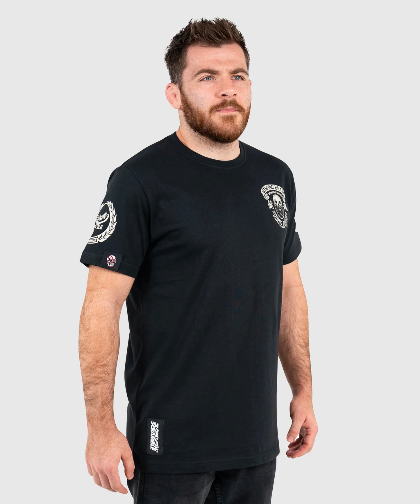 T-Shirt Scramble Strong Beard - Schwarz