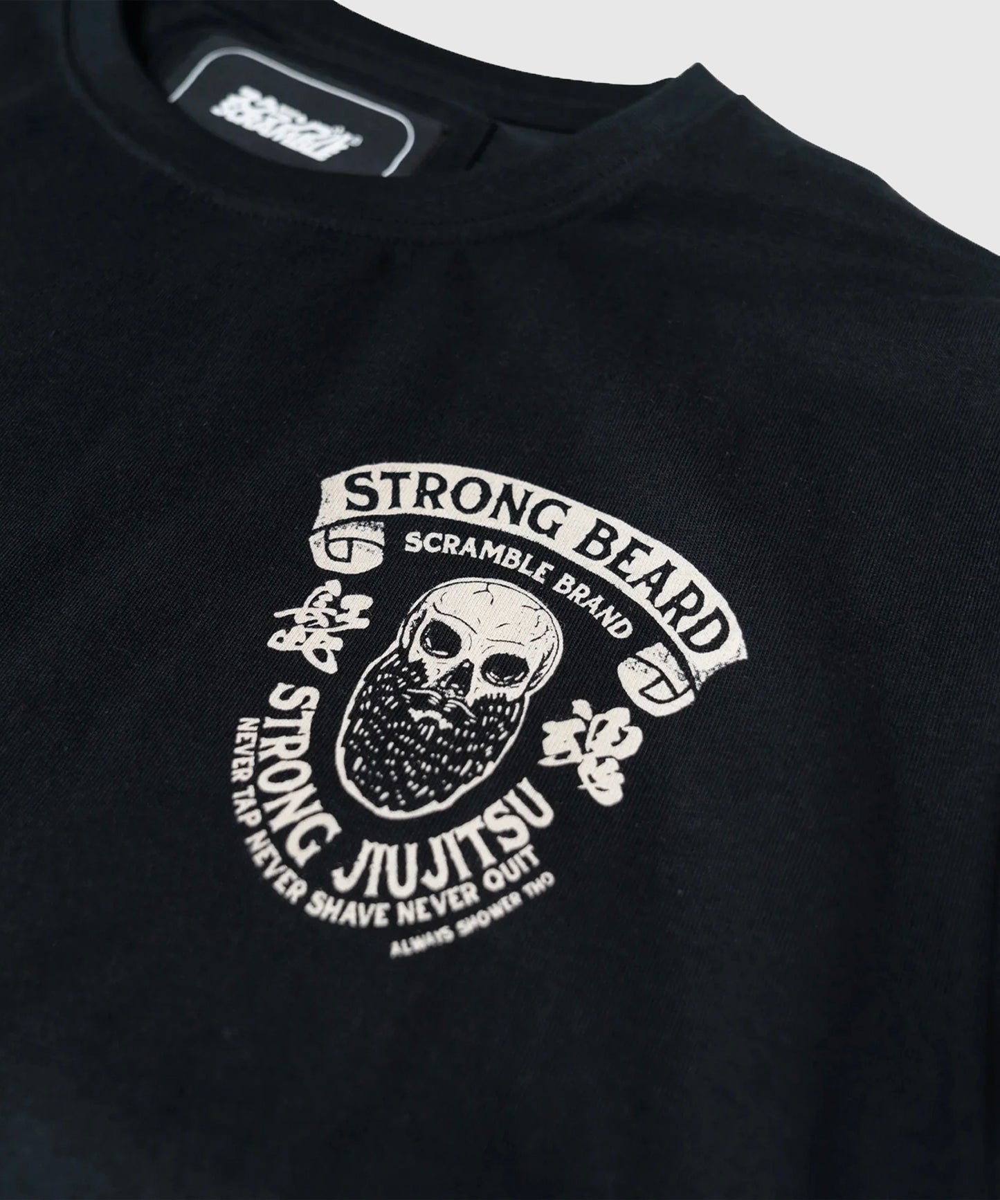 T-Shirt Scramble Strong Beard - Schwarz