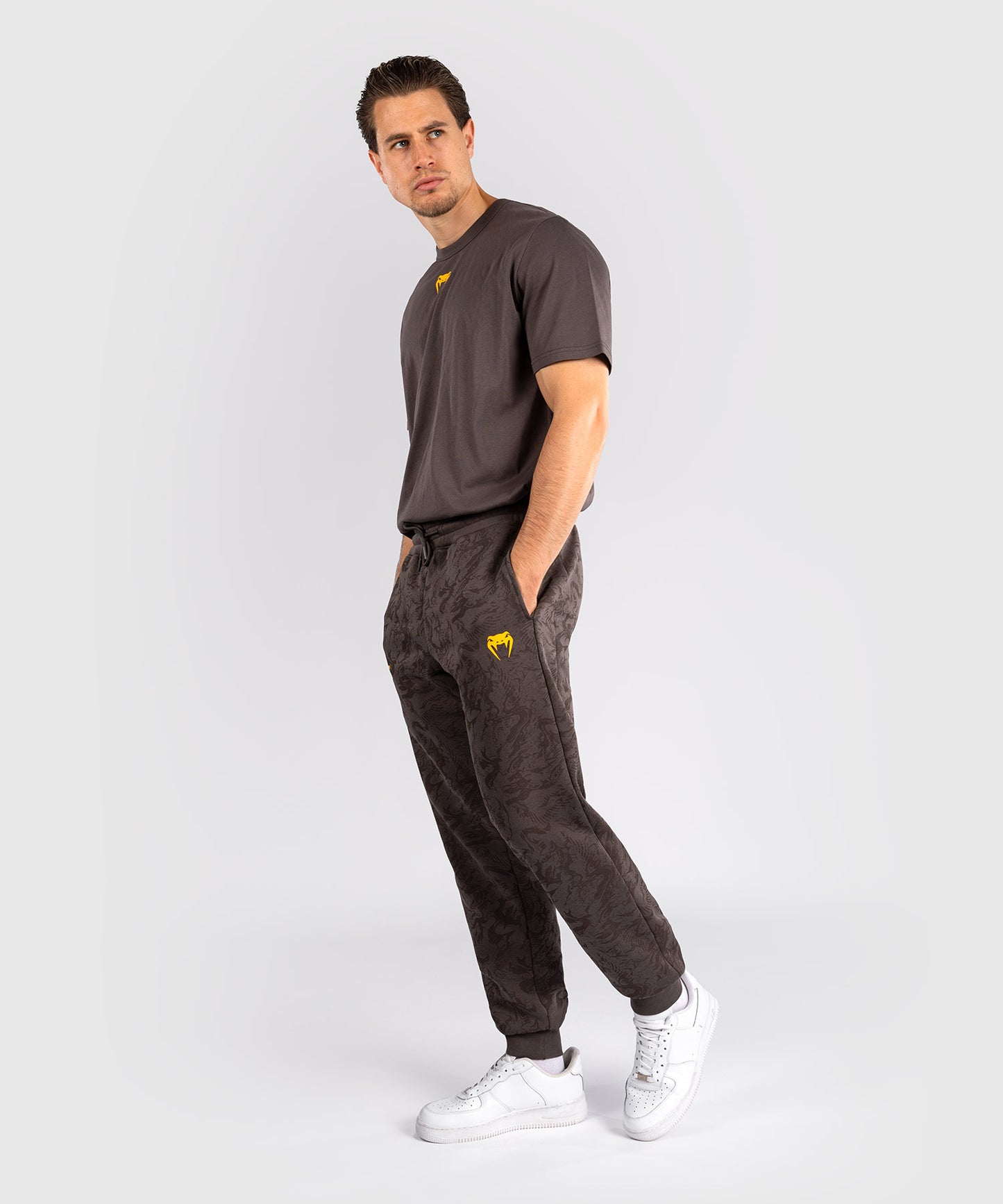 Pantalon en Coton pour Hommes UFC Fusion by Venum Fight Week - Marron Terrestre
