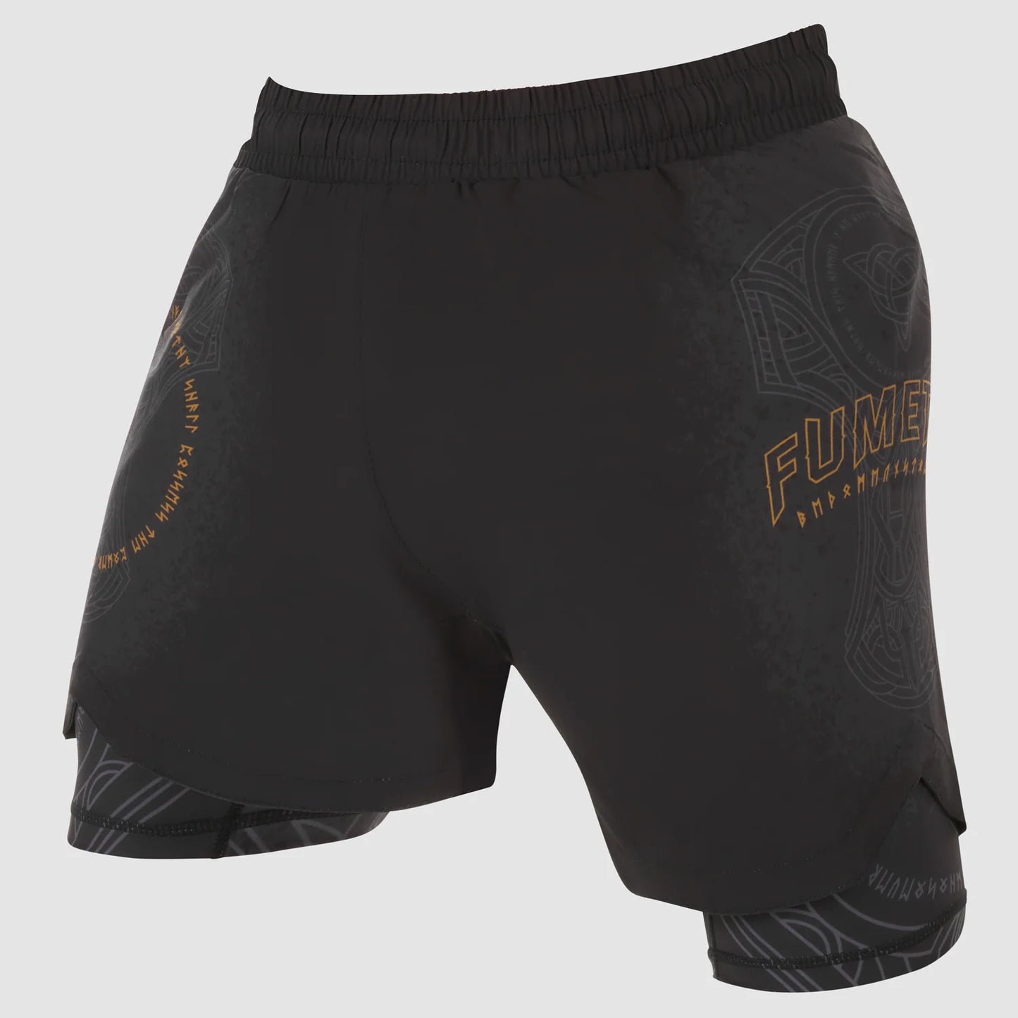 Fightshort Fumetsu Mjolnir Dual Layer - Noir/Bronze