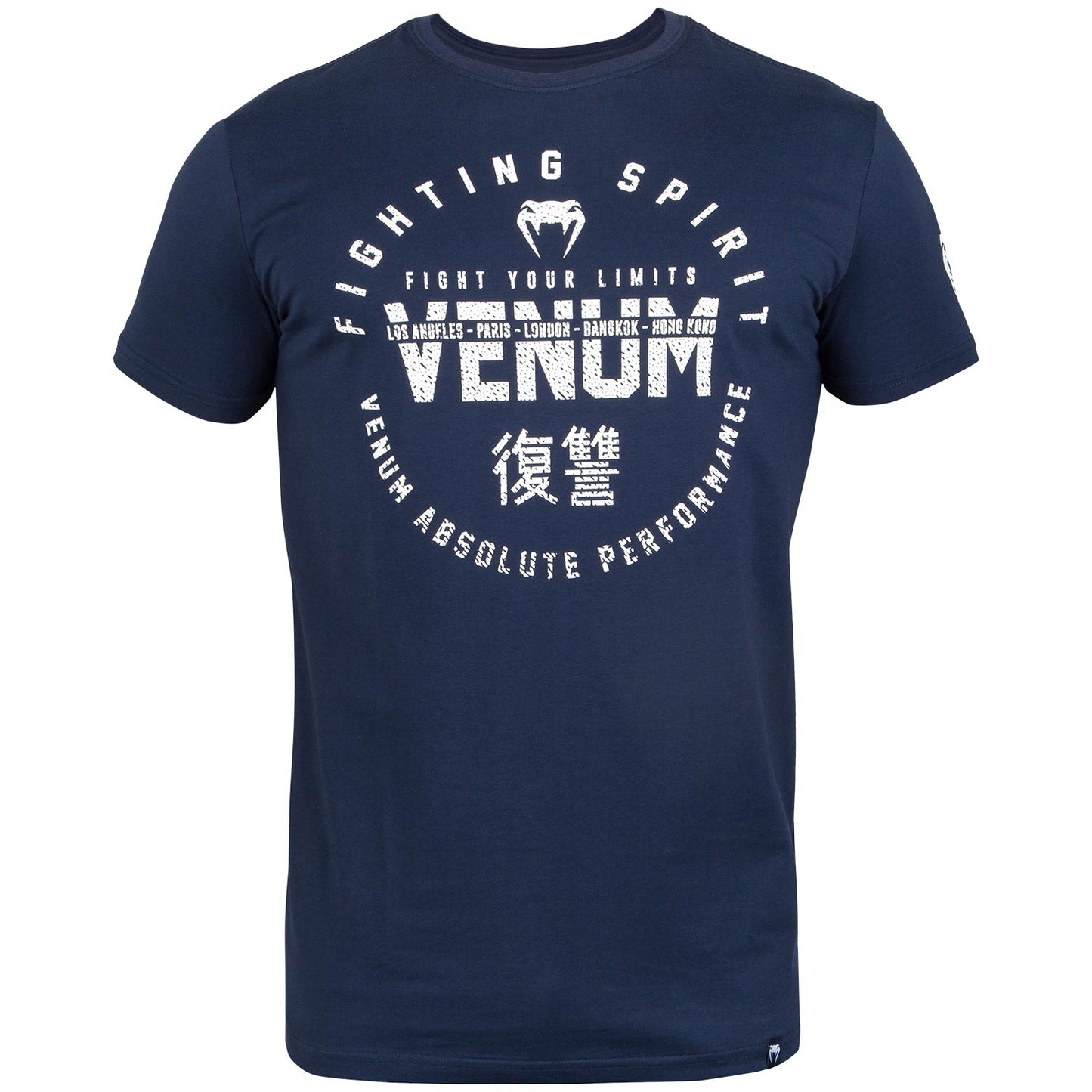 Venum Signature T-Shirt - Short Sleeve - Navy/White