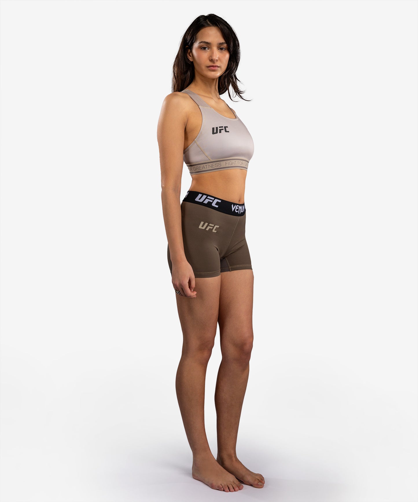 Venum UFC Unity by Venum Authentic Fight Week Damen Funktions-Kompressionsshorts - Braun