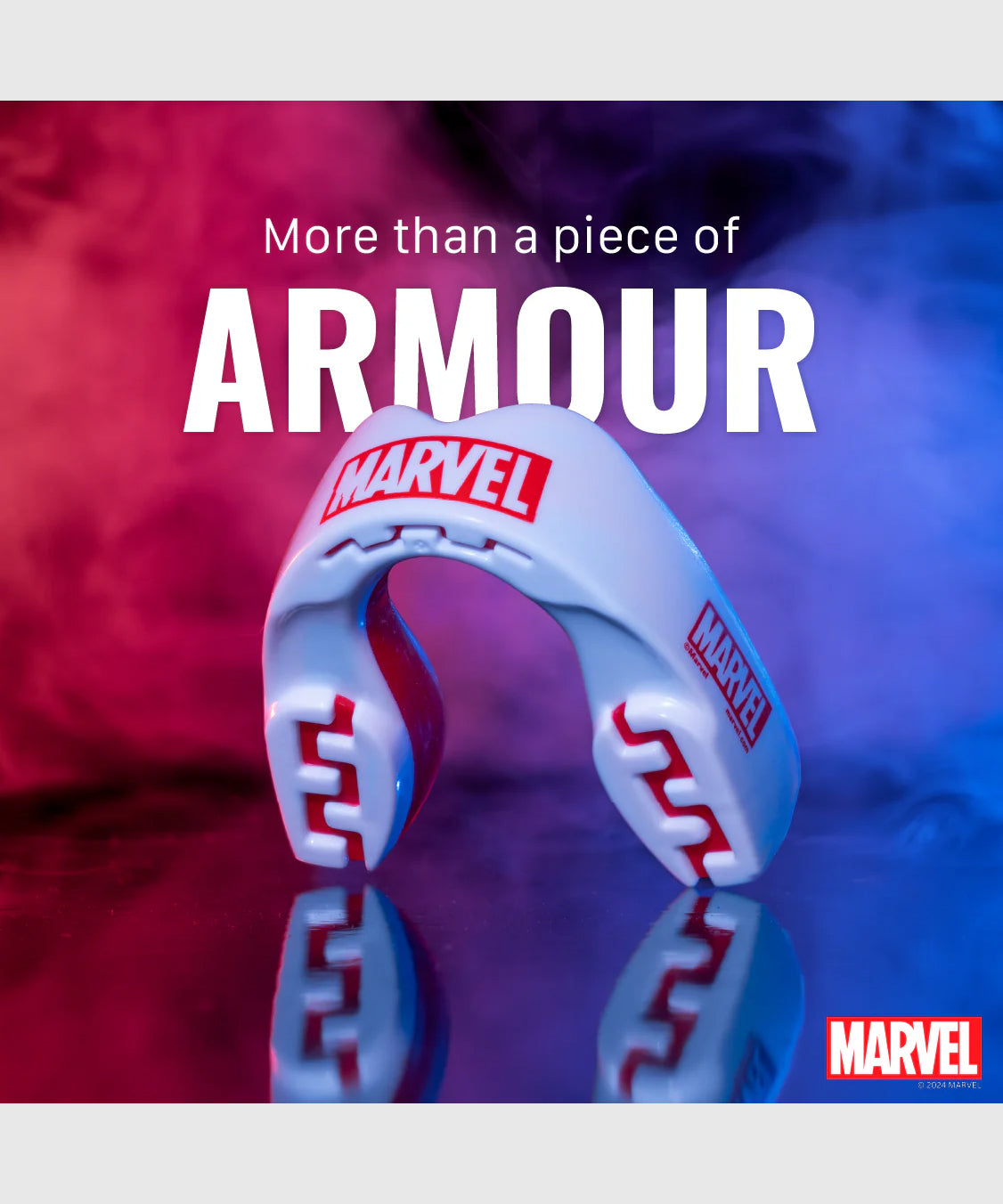 Safejawz Marvel Mundschutz - Weiß/Rot