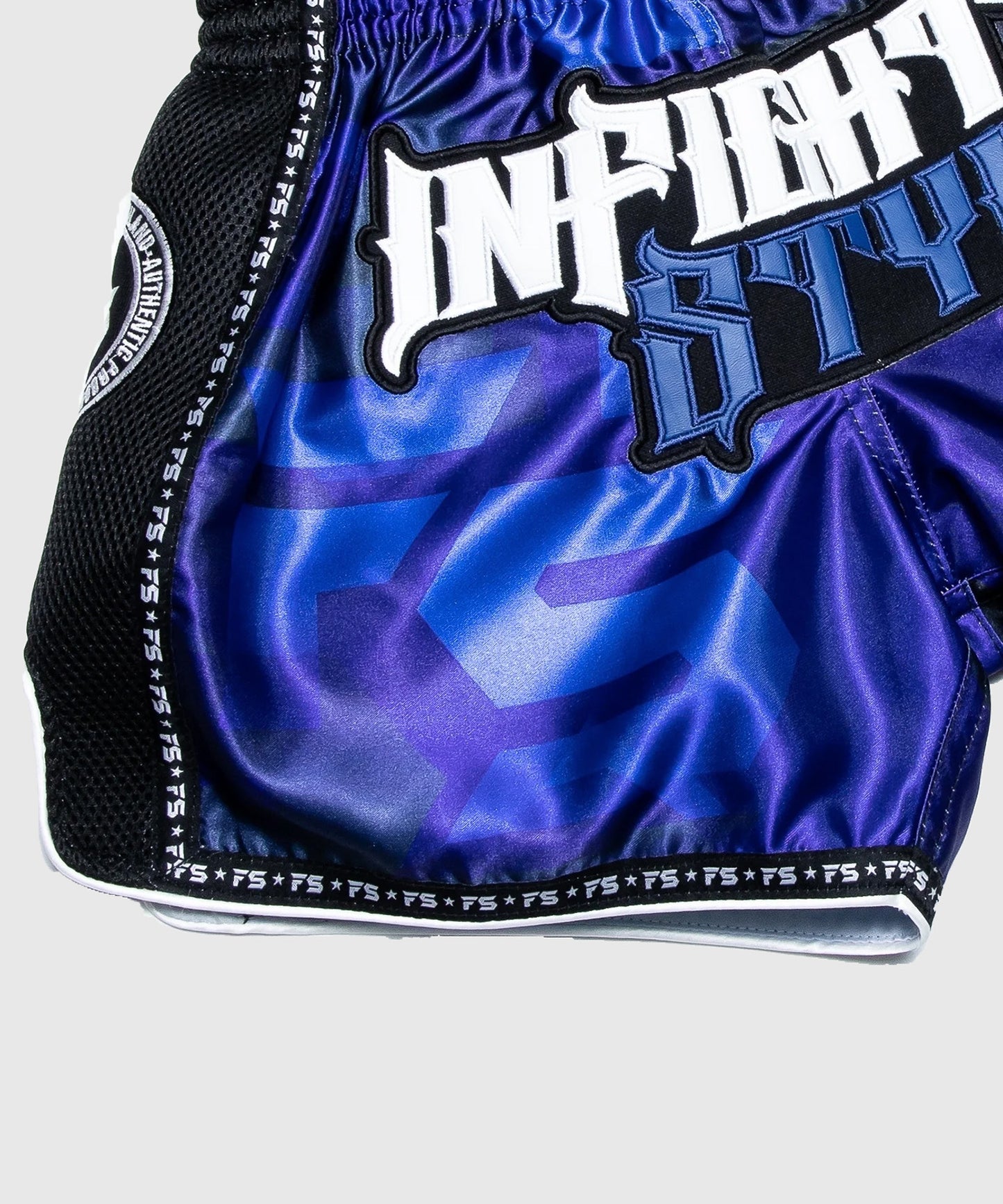Infightstyle "Od" Retro Muay Thai Shorts - Blue