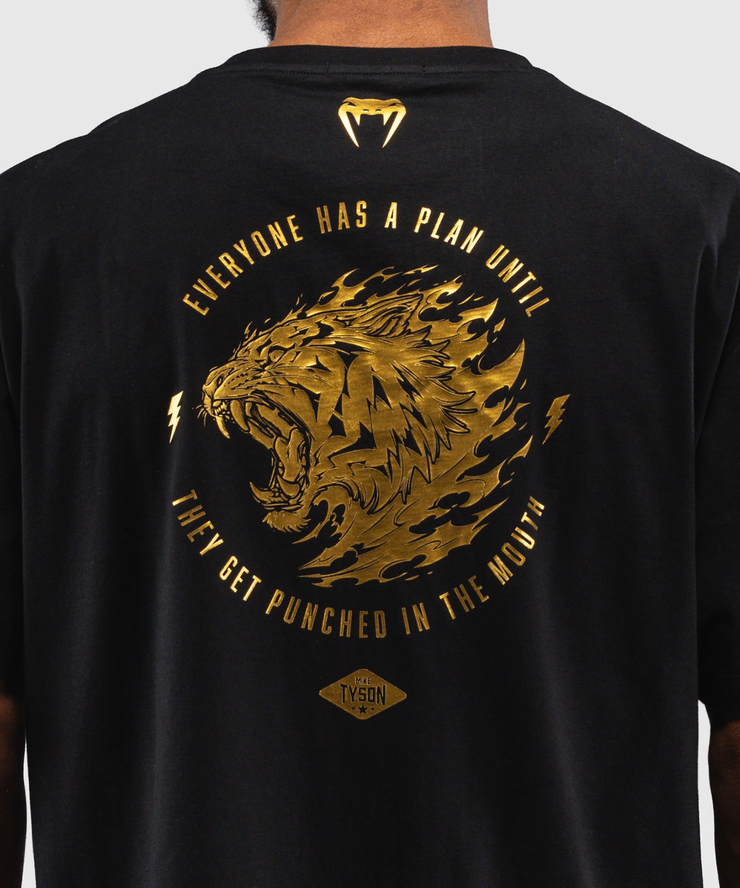 Venum x Mike Tyson Tiger Maglietta - Nero/Oro