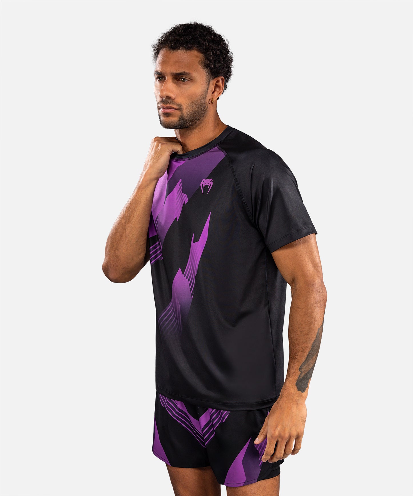 Venum No-Gi 6.0 Dry-Tech T-Shirt - Schwarz/Lila
