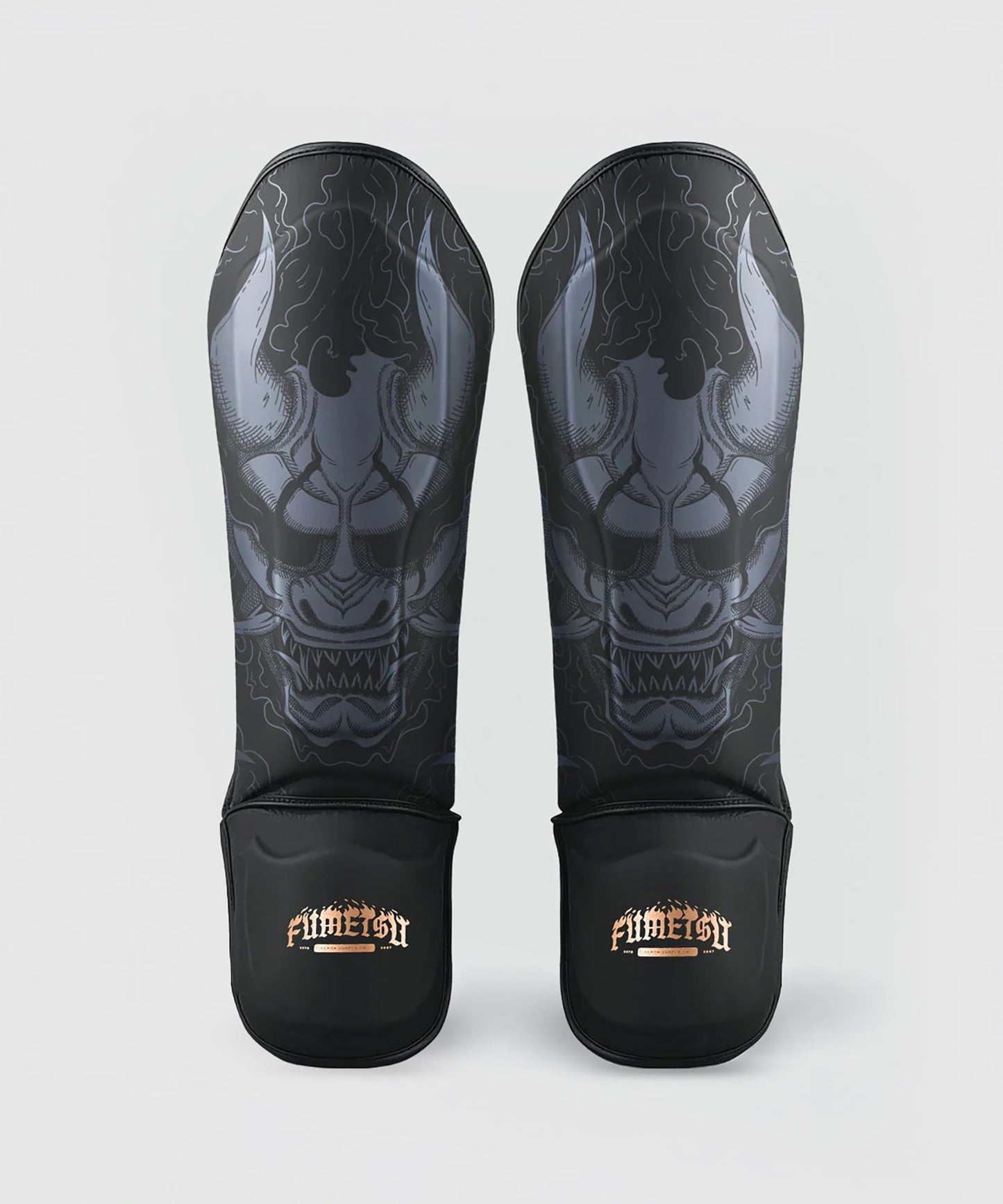 Fumetsu Oni Shin Guard - Black/Grey/Bronze