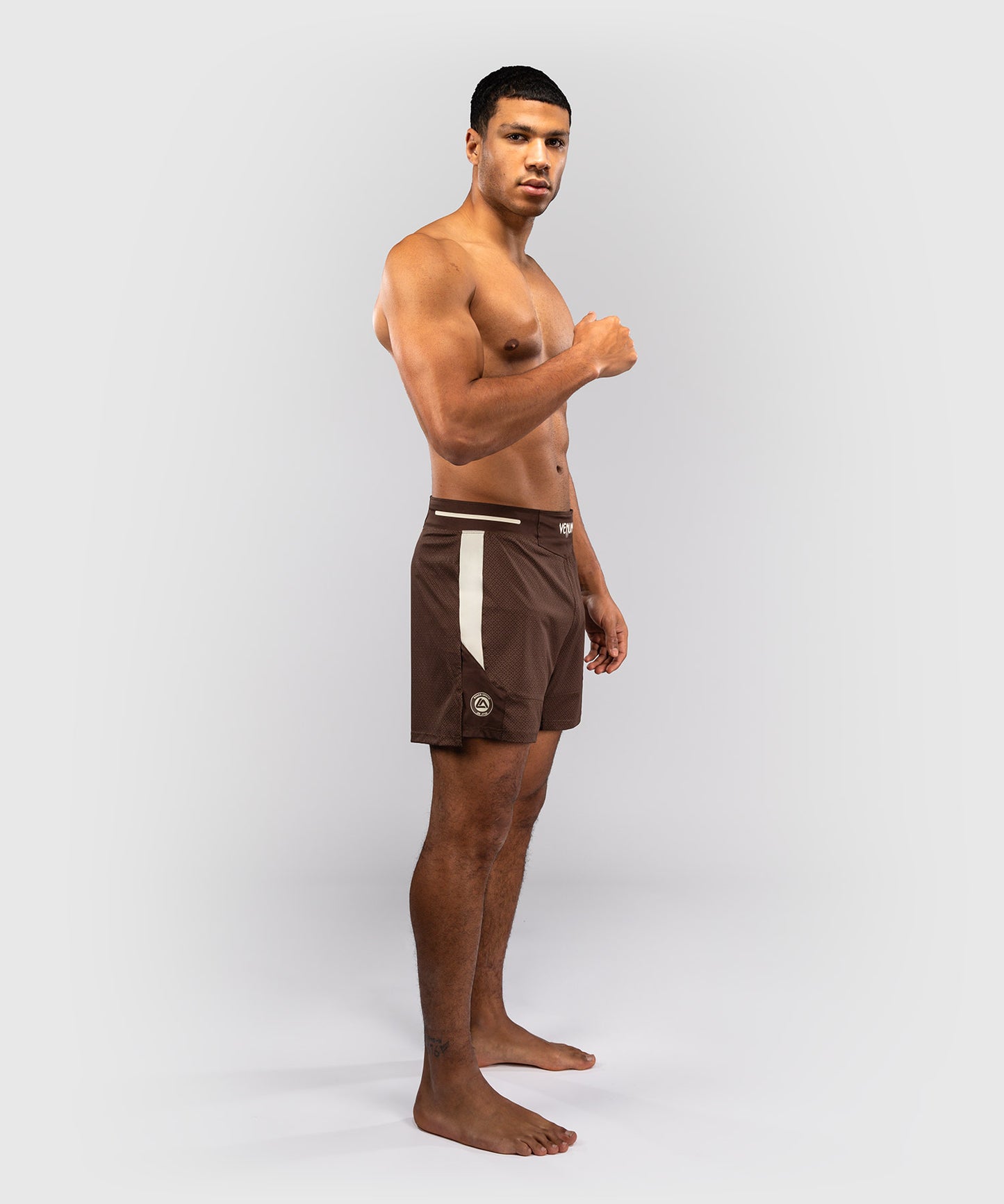Short de Combat Venum x Roger Gracie Academy - Marron Foncé