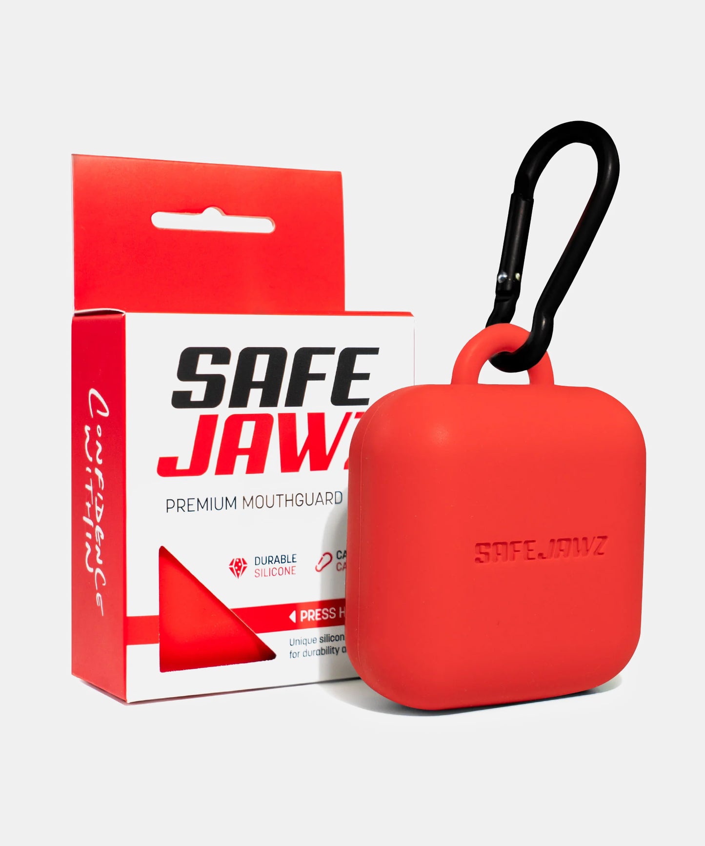 Boîtier Pour Protège-Dents Safejawz Silicone - Rouge