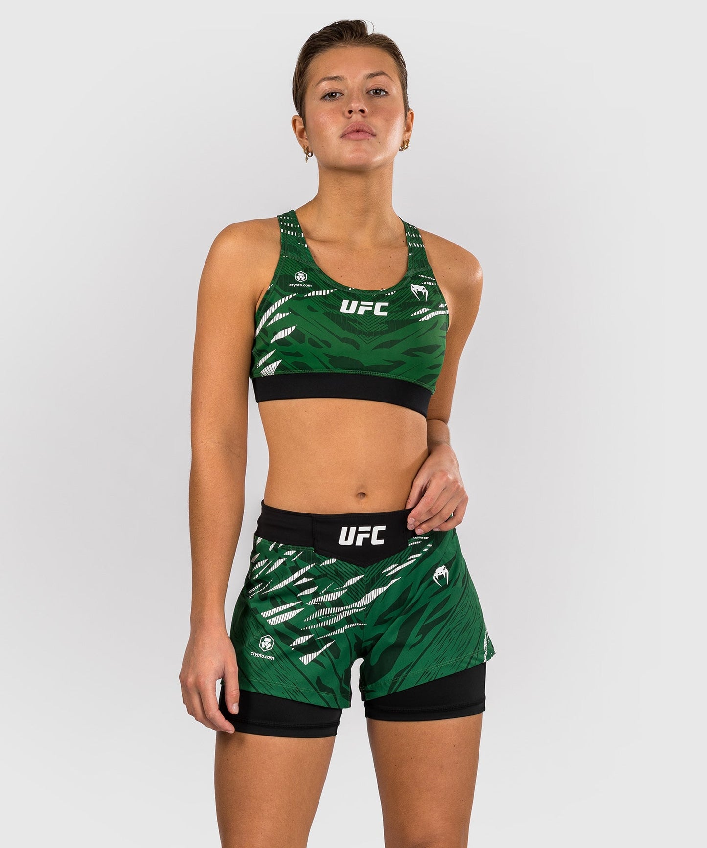 Women's UFC Fusion by Venum Authentic Fight Night Shorts - Green