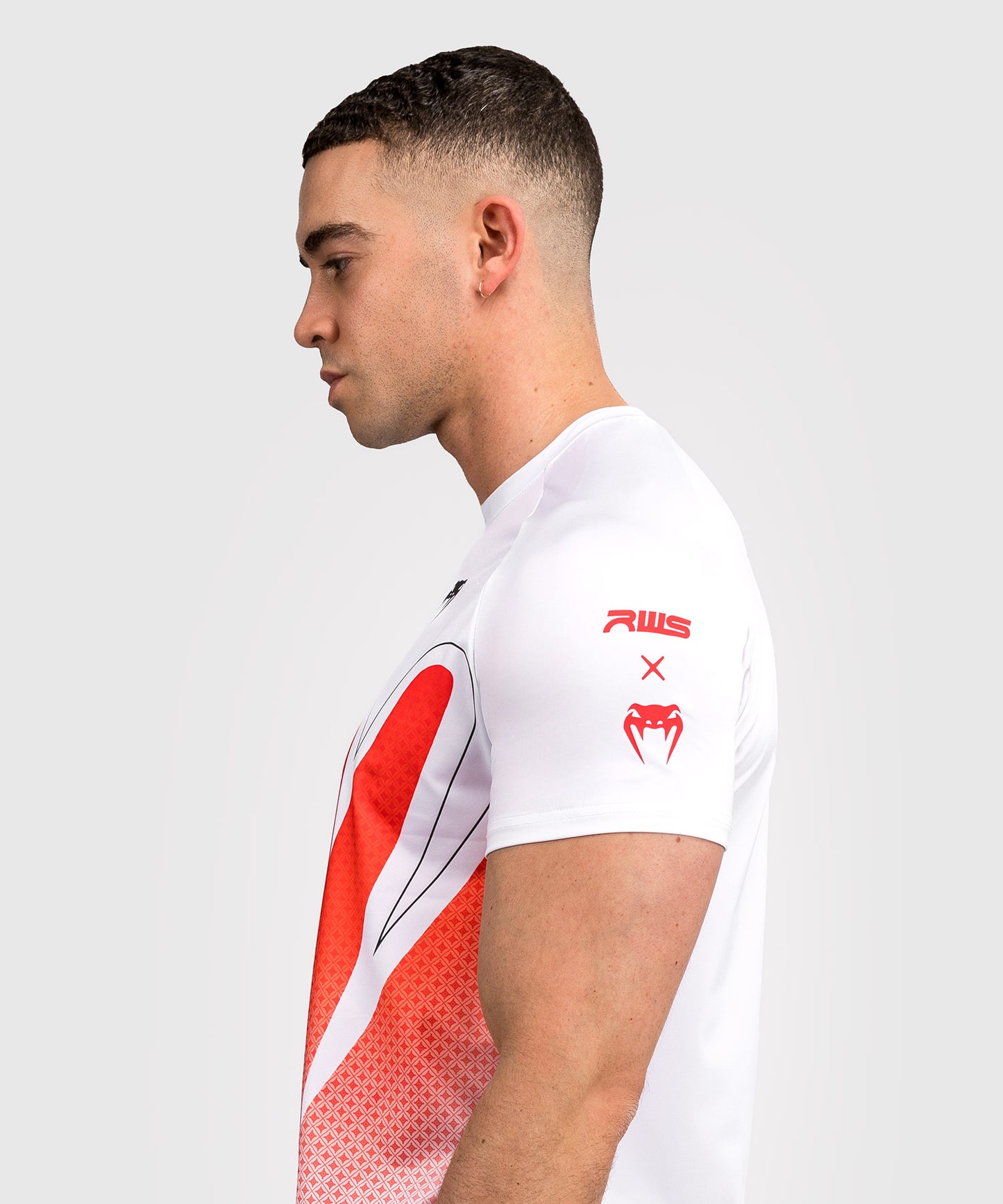 T-shirt Dry-Tech Homme Venum x RWS 2.0 – Blanc/Rouge