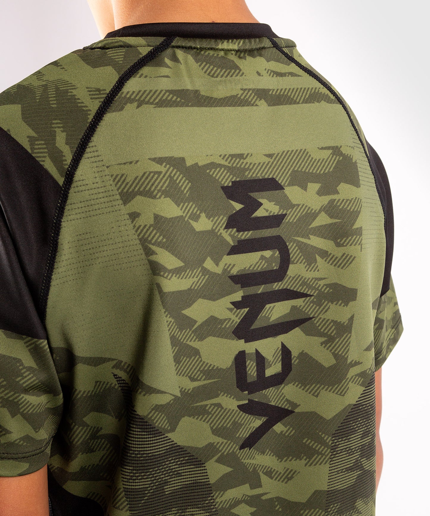 Venum Trooper DryTech Kinder T-Shirt - Forest Camo/Schwarz