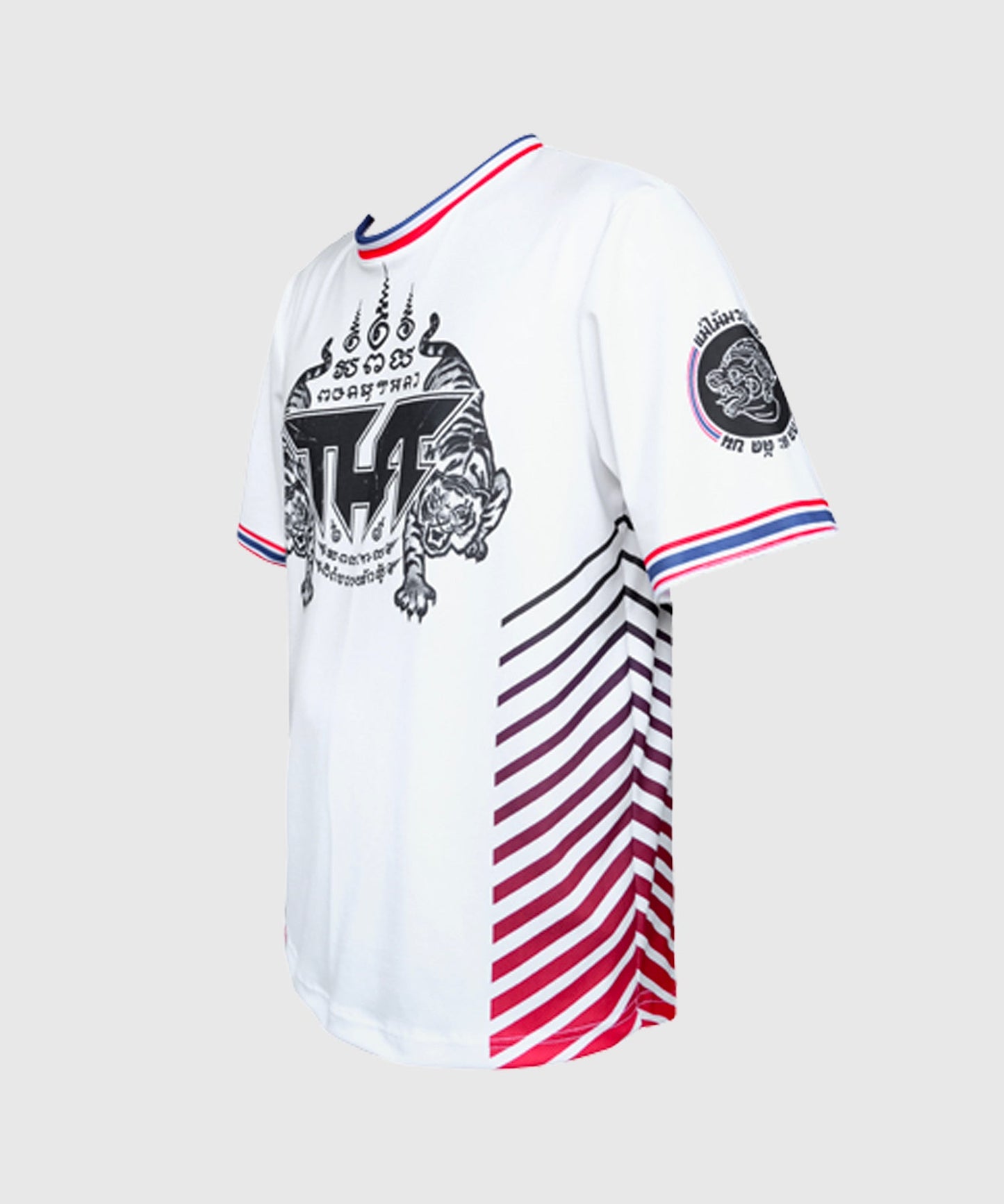 T-shirt Short de Muay Thai Tuff Dry Fit True Power Twin Tigers Yantra - Blanc