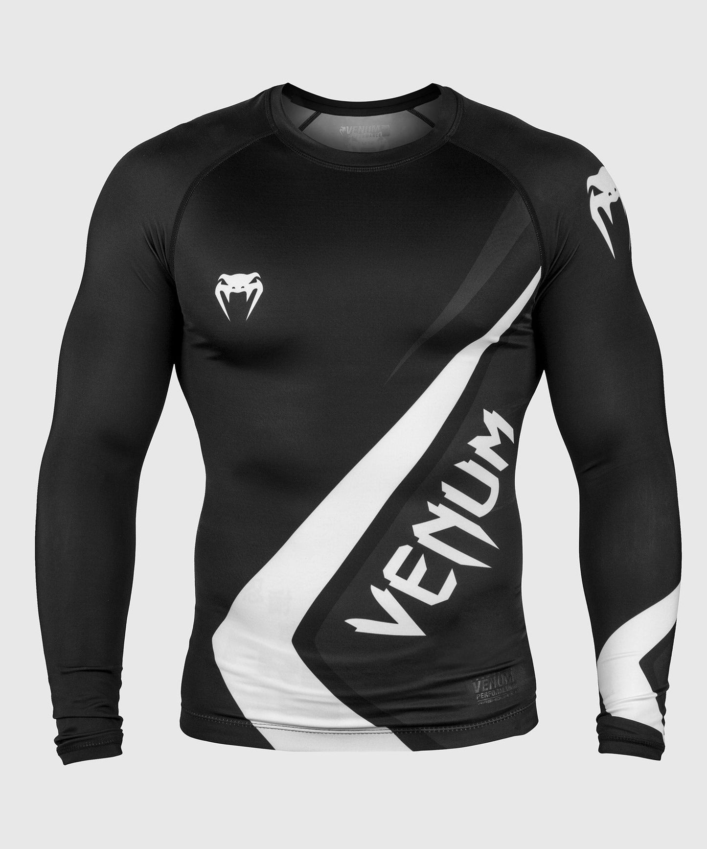 Rashguard Venum Contender 4.0 - Long Sleeve - Black/Grey-White