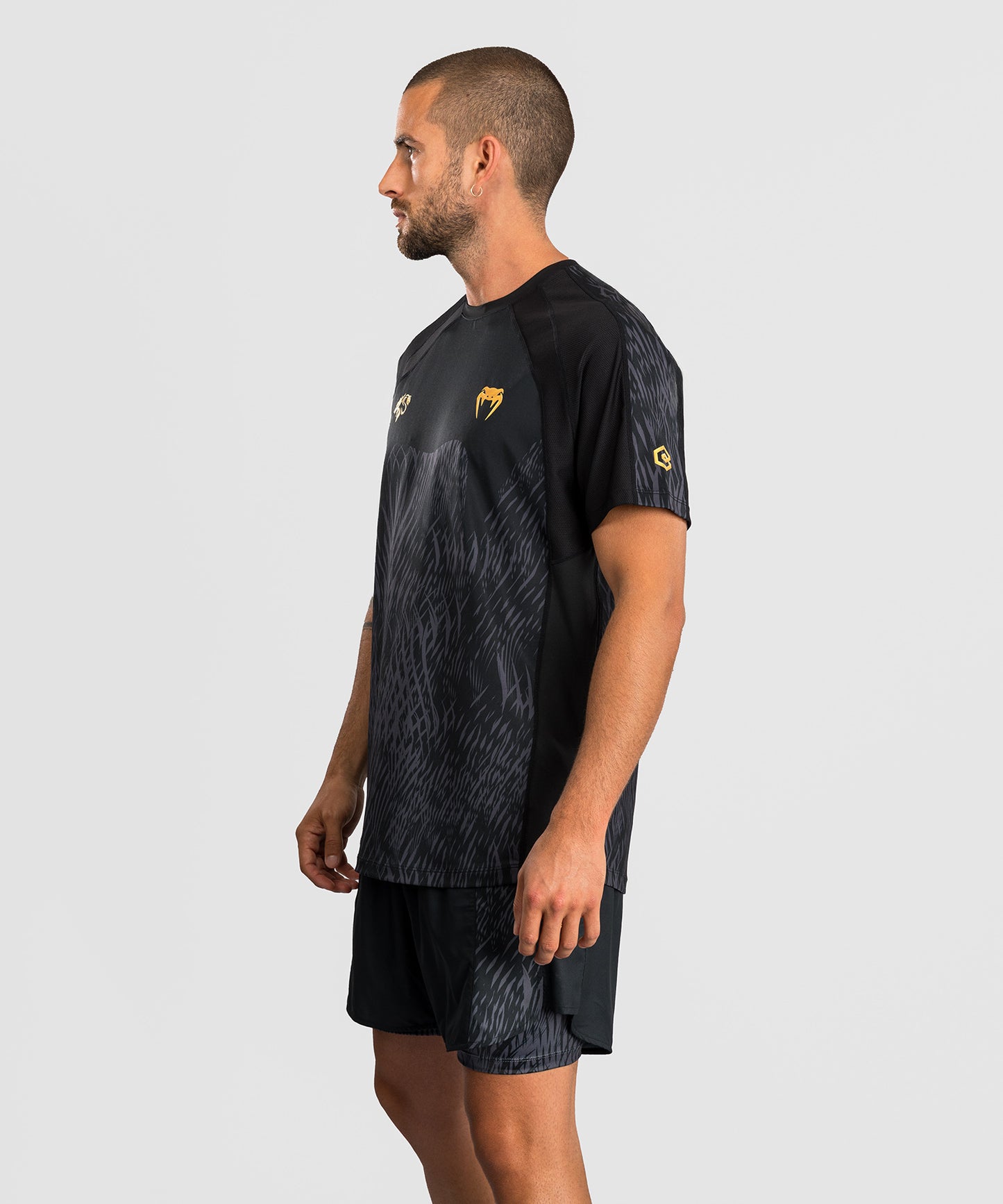 Venum x Chimaev Dry-Tech T-Shirt - Schwarz/Grau