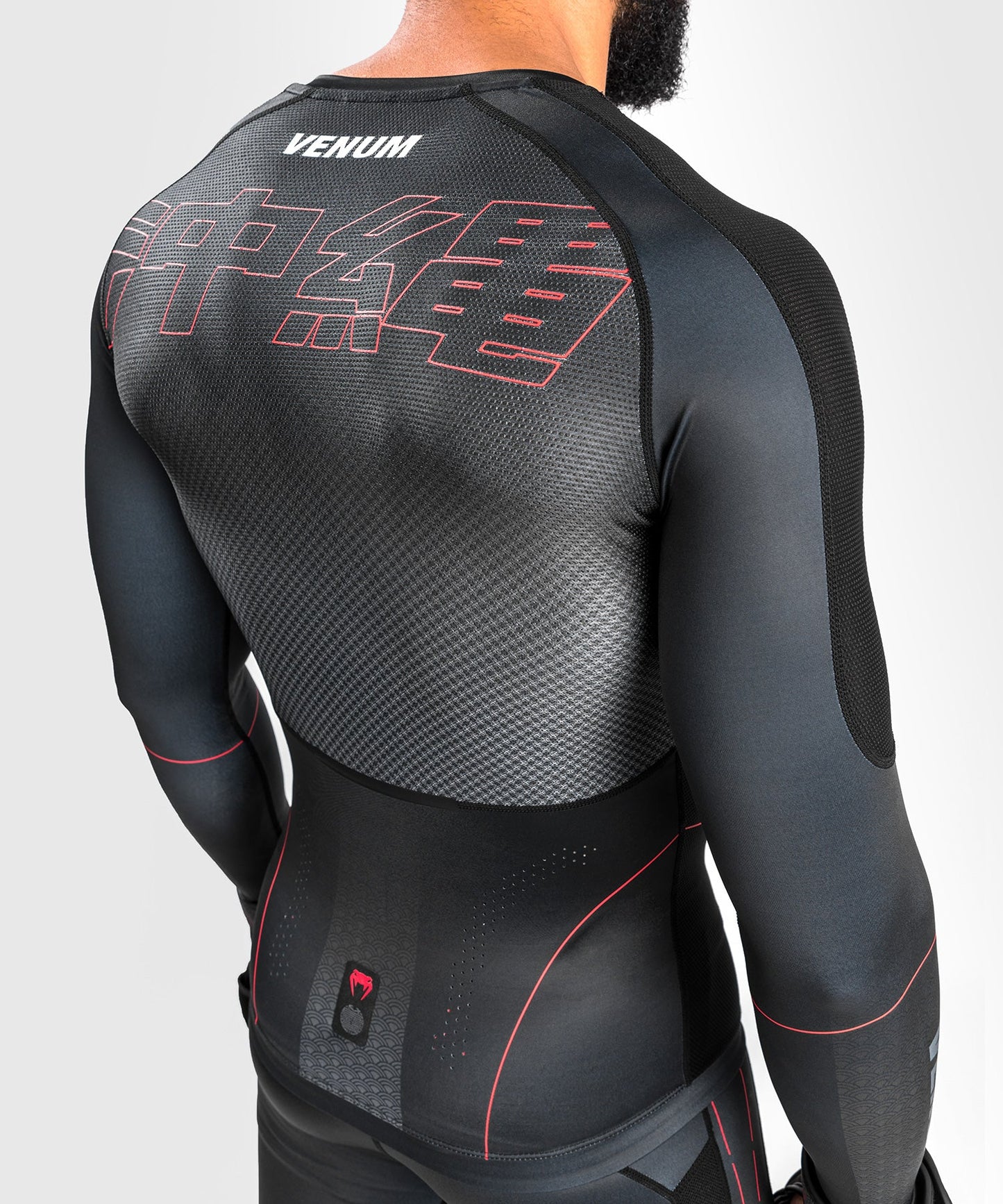 Rashguard Venum Okinawa 3.0- Long Sleeve - Black/Red