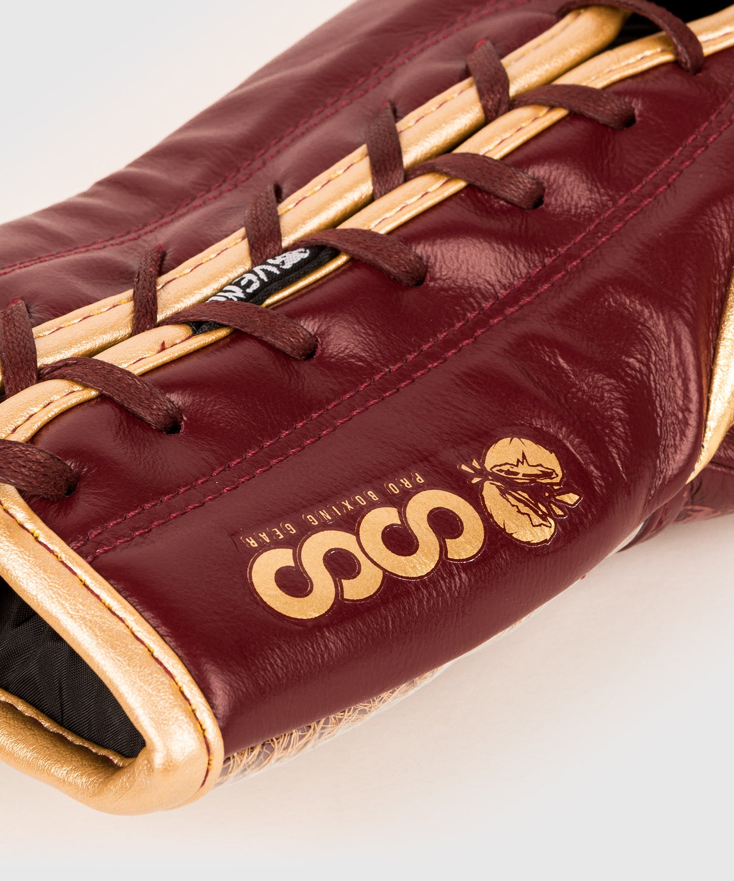 Gants de Boxe Pro avec Lacets Venum Coco Monogram - Rouge Grenat