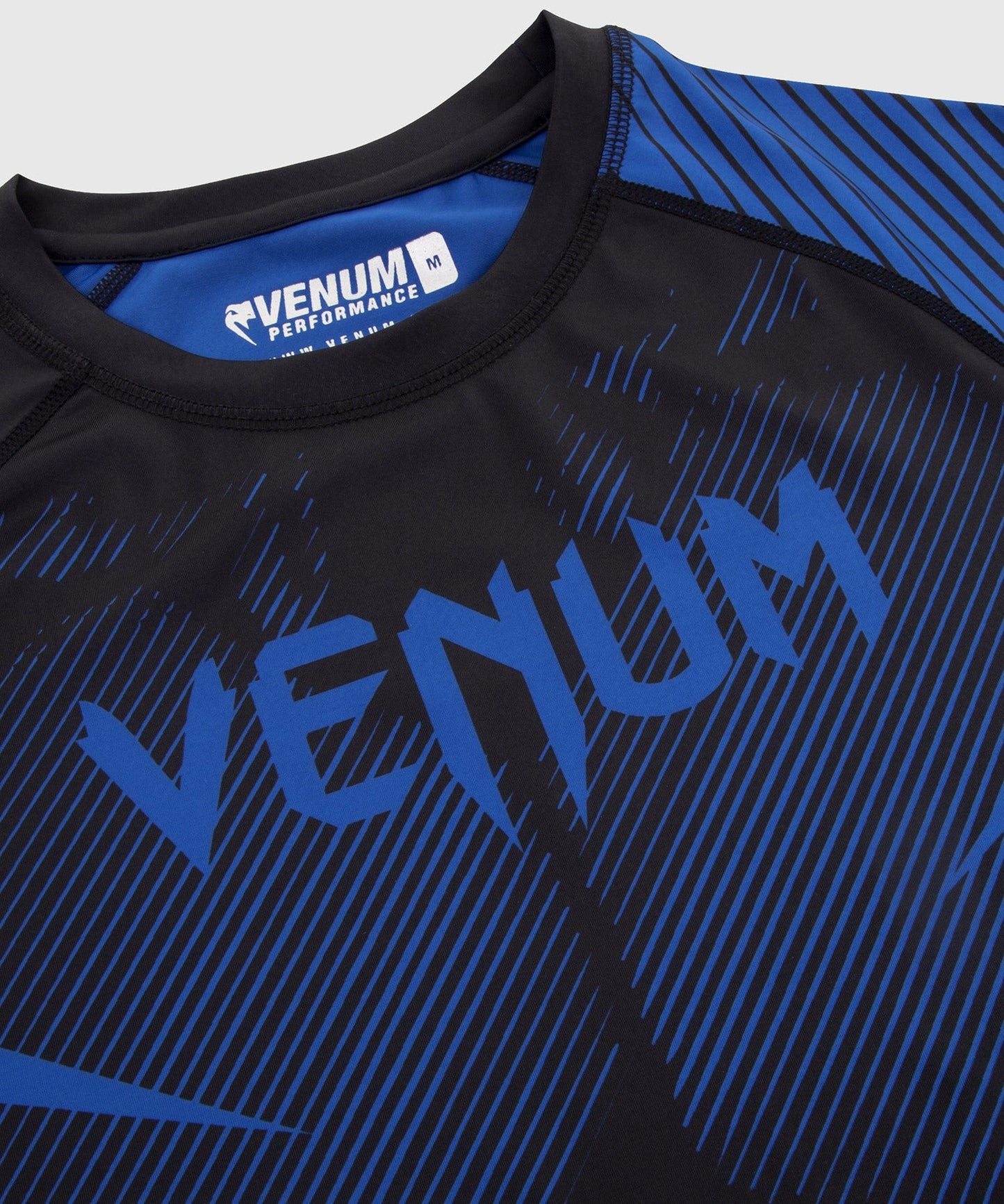 Rashguard Venum NoGi 2.0 - IBJJF Approved Short Sleeve - Black/Blue