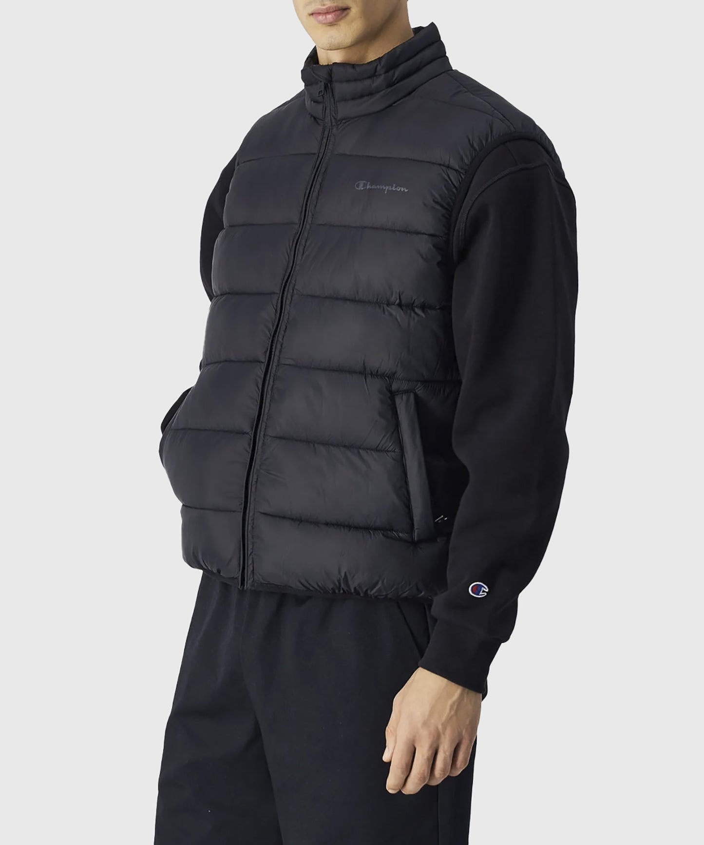 Champion Lightweight Sleeveless Puffer Jacket - Black