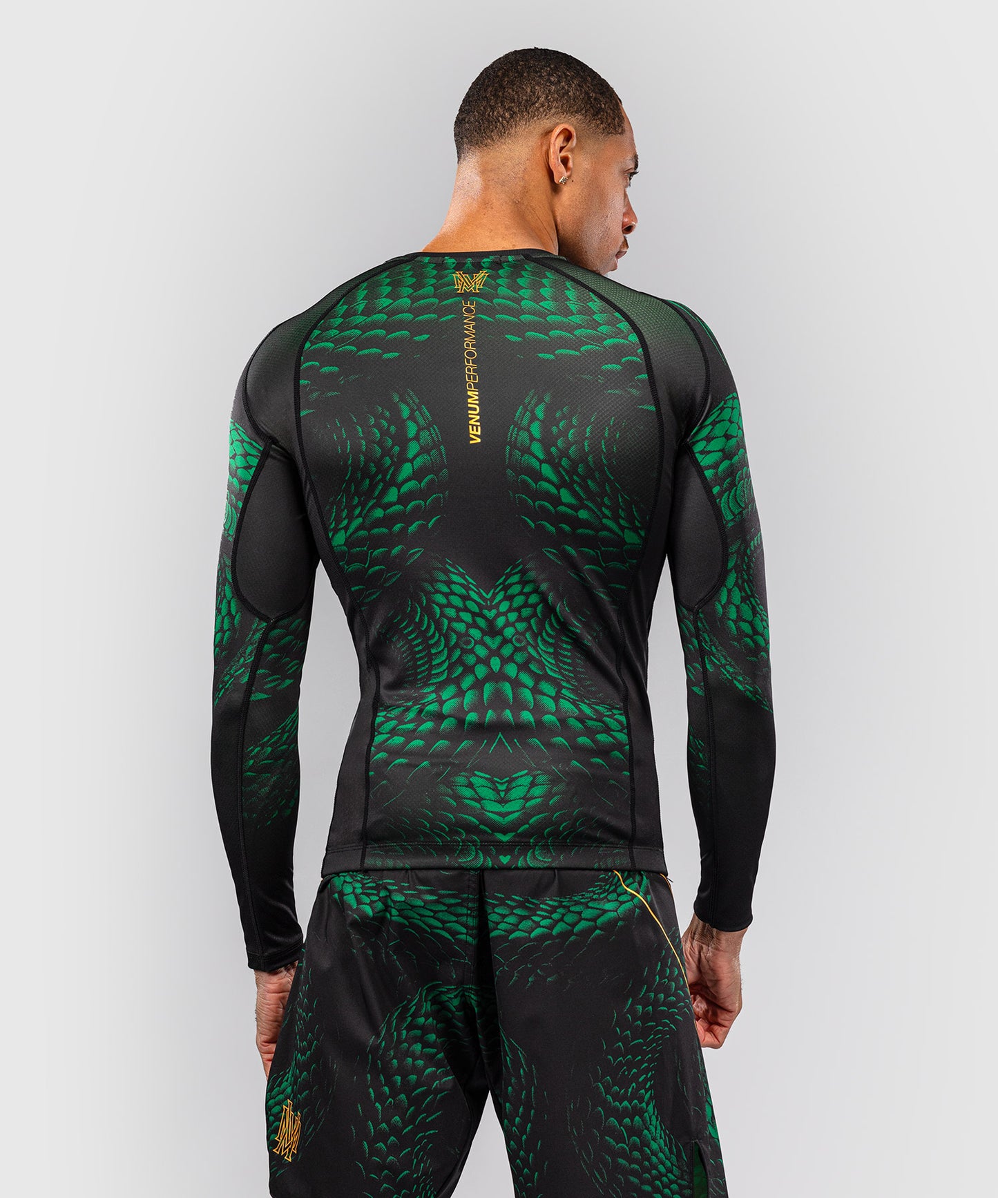 Rashguard à Manches Longues Venum Matupa - Noir/Vert/Or