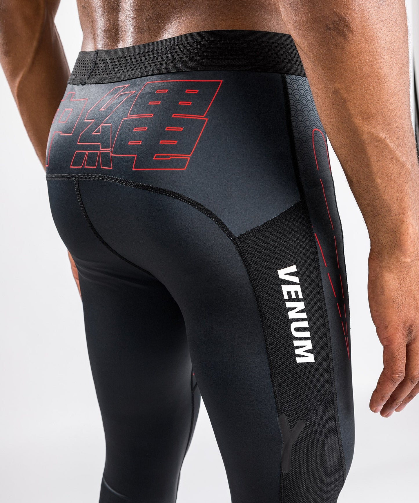 Venum Okinawa 3.0 Compression Pants - Black/Red