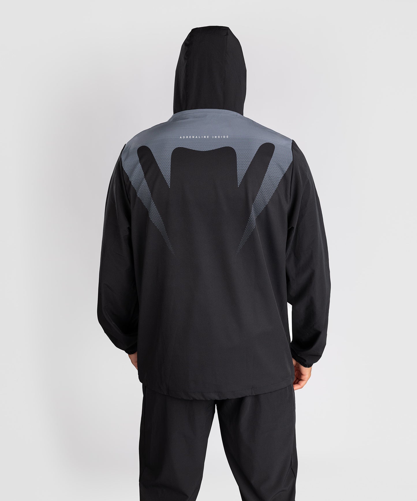 Veste de Survêtement Venum Adrenaline – Noir/Gris Argenté