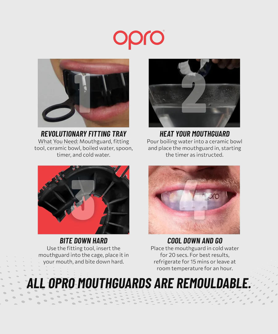 Protège-Dents Opro Ufc Silver - Noir/Bronze