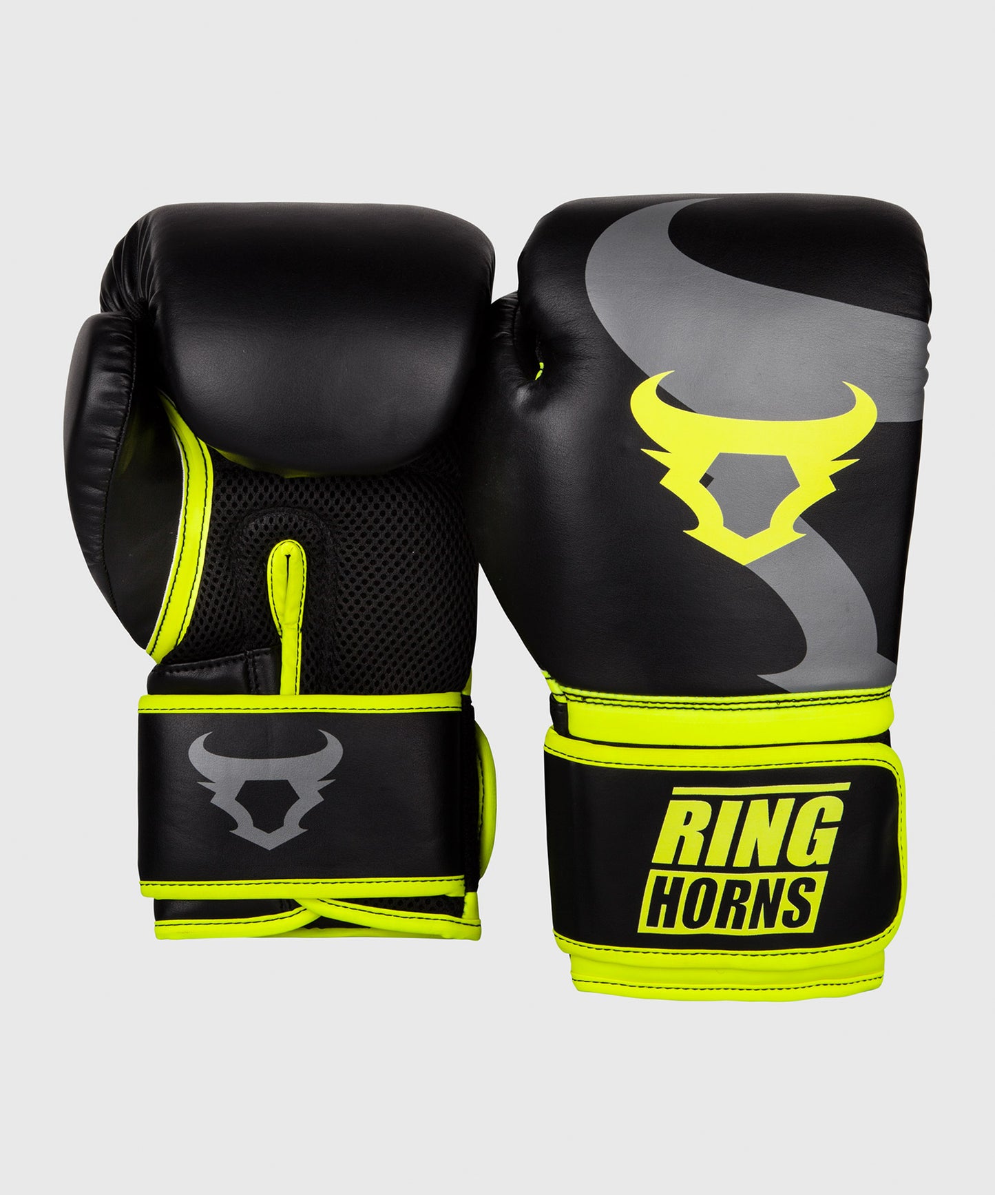 Ringhorns Charger Boxing Gloves - Black/Fluorescent Yellow