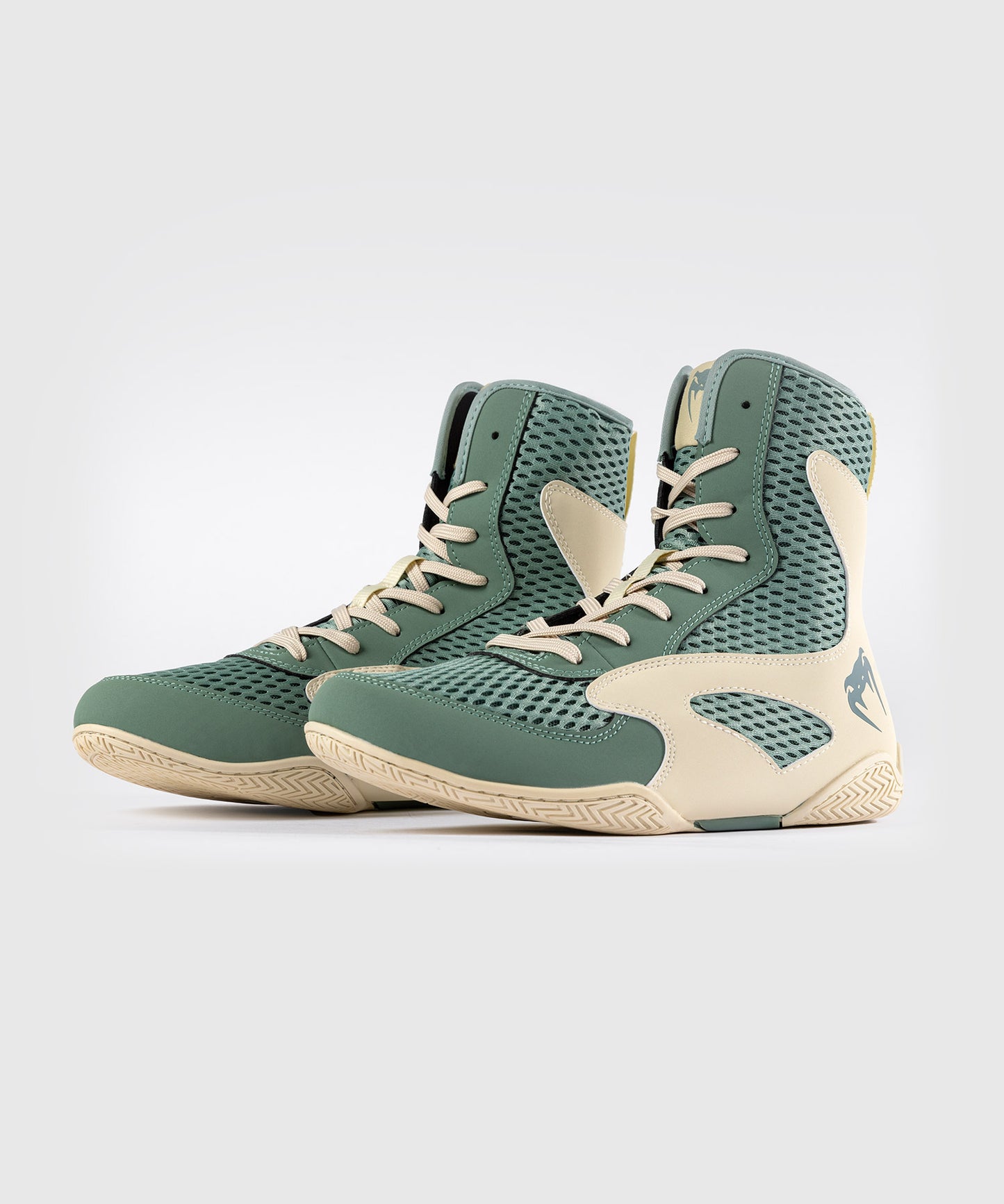 Chaussures de Boxe Venum Contender - Vert Aqua/Ivoire