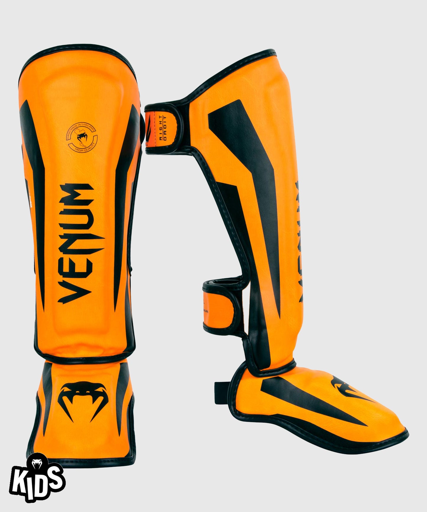 Protège-Tibias enfant Venum Elite – Orange Fluo