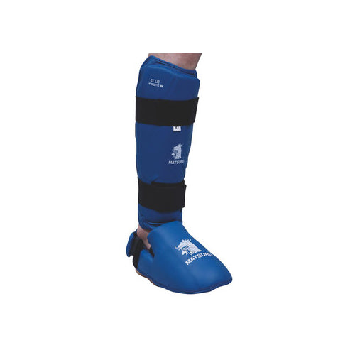Matsuru FFK-Approved Shin and Foot Guards – Blue