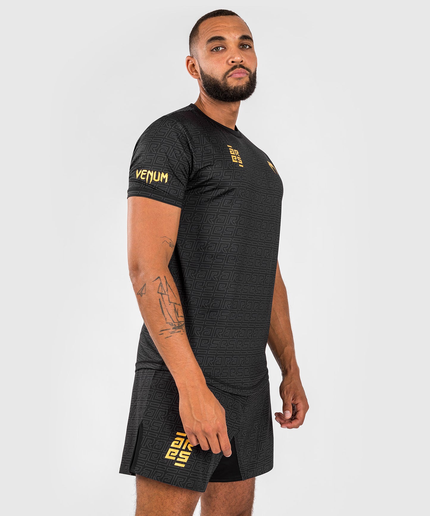 Venum x Ares Men’s Dry-Tech Shirt - Black/Gold
