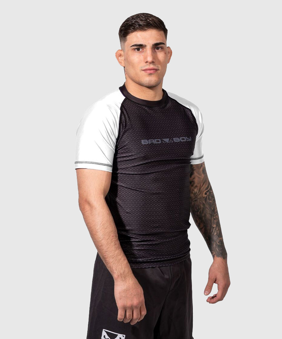 Rashguard À Manches Courtes Bad Boy No-Gi - Noir/Blanc