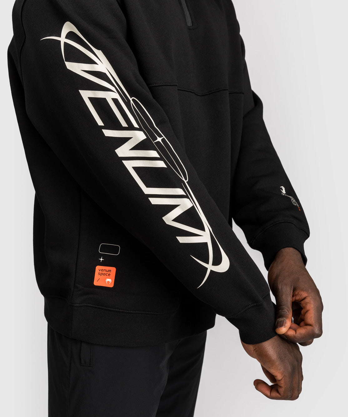 Sweat col Zippé Venum Eclipse – Noir/Ivoire