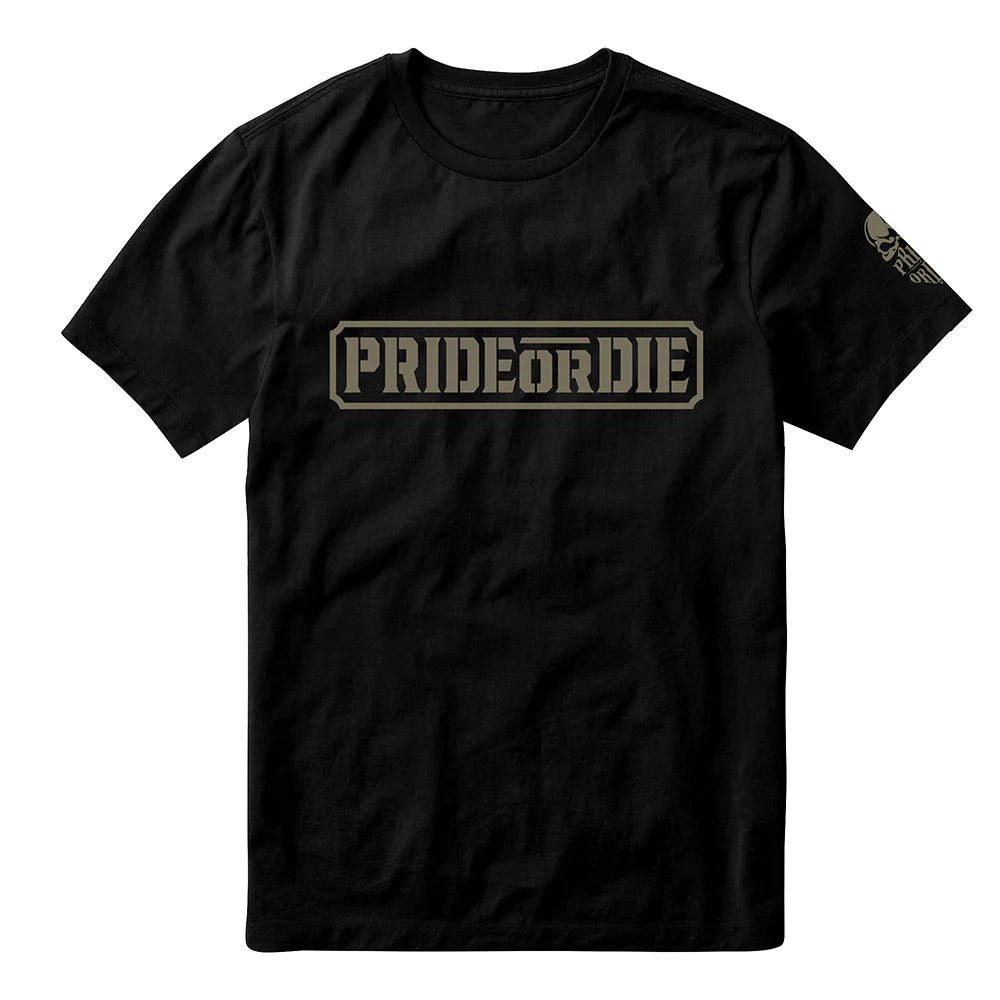 T-Shirt Pride Or Die Only The Strong - Noir