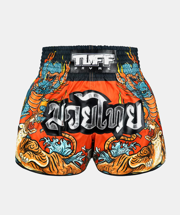 Short De Muay Thai Tuff Payak The Masked Warrior - Orange